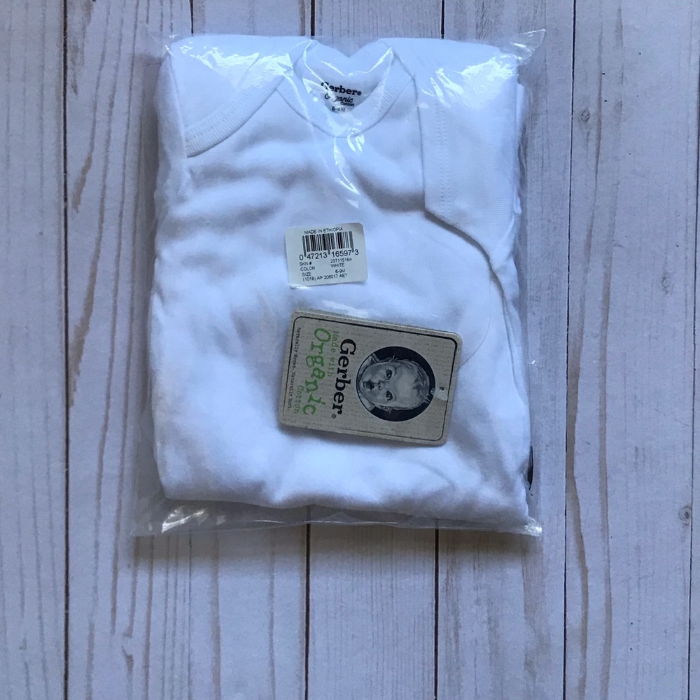 Gerber Organic Cotton Onsies 4 Pack